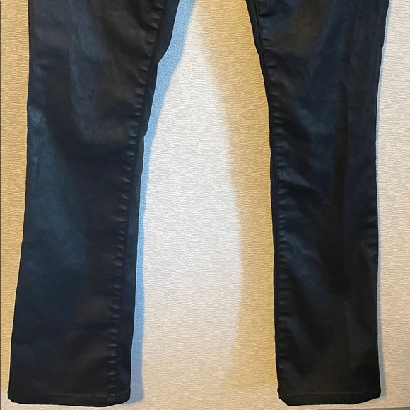 Current/Elliott The Slim Boot Black Coated Jeans Size 26 - Picture 5 of 12